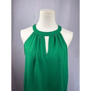 Papermoon Emerald Green Keyhole Halter Top Medium Petite